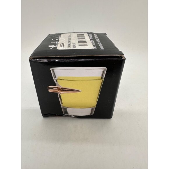 1.5 Oz Bullet Shot Glass Embedded Genuine .308 Bullet Lucky Shot Lead-Free Handm - Picture 3 of 6
